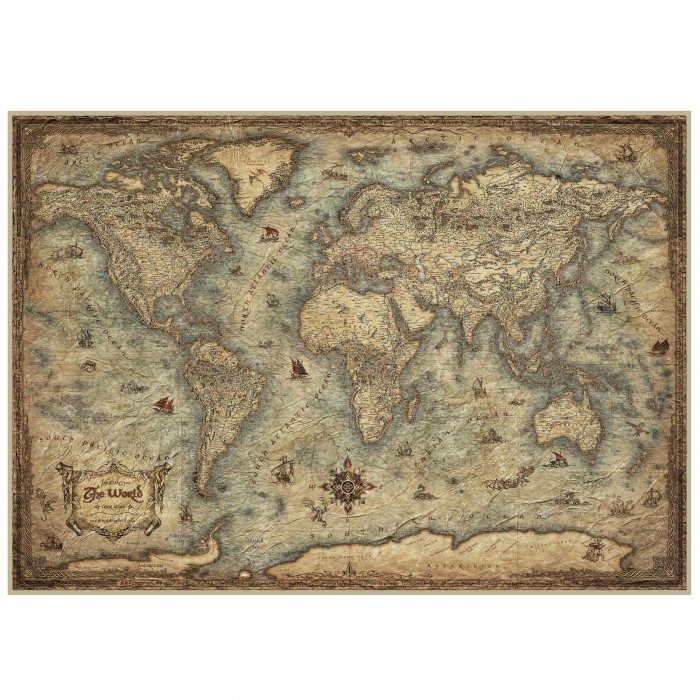Puzzle Map Of The World