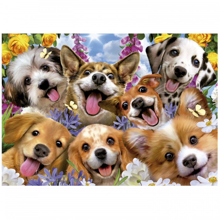 Puzzle Puppies Selfie. Howard Robinson