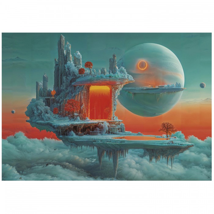 Puzzle Planet of Fire and Ice