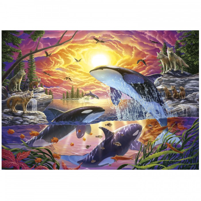 Puzzle Orcas and Wolves