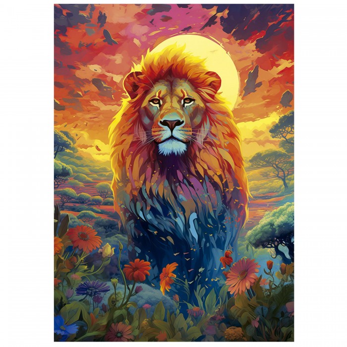 Puzzle Majestic Lion Stare