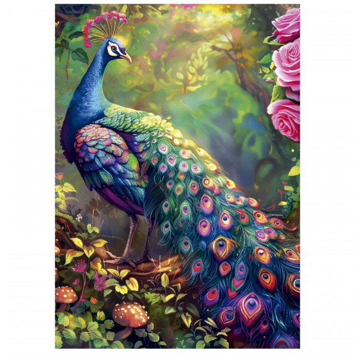 Puzzle Peacock Garden