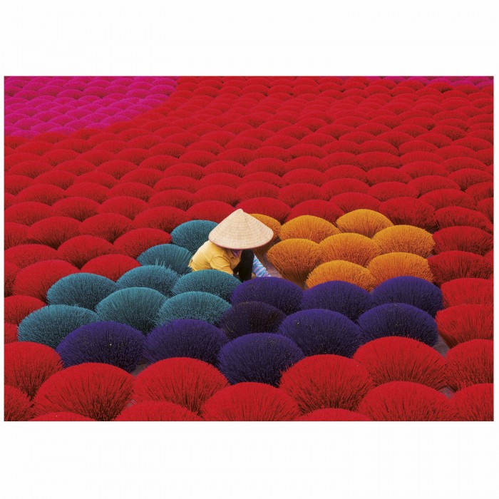 Puzzle Incense Village. Vietnam