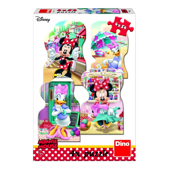 4 puzzle - Minnie i Daisy