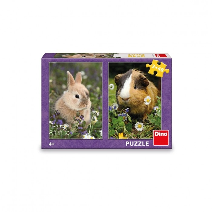 2 puzzle - Bunny And Guinea Pig