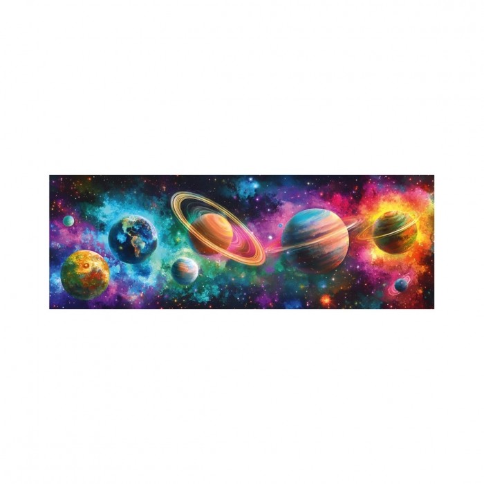 Panorama puzzle - Šarene planete