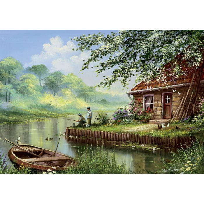 Puzzle Večernje pecanje
