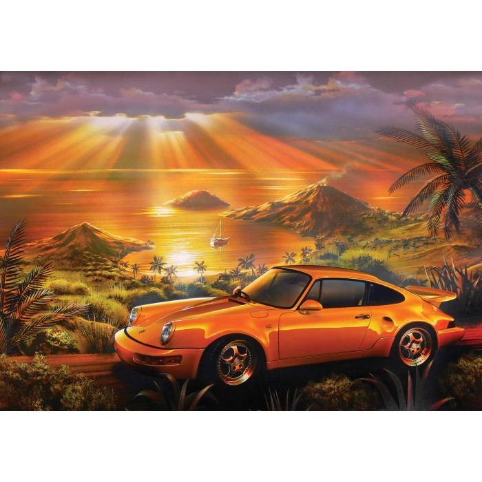 Puzzle Yellow Porsche