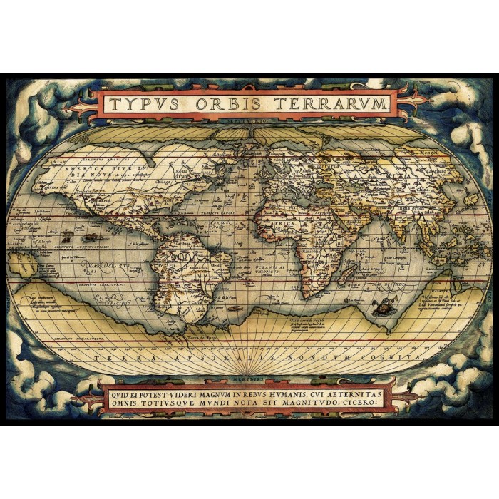 Puzzle Prvi moderni atlas, 1570