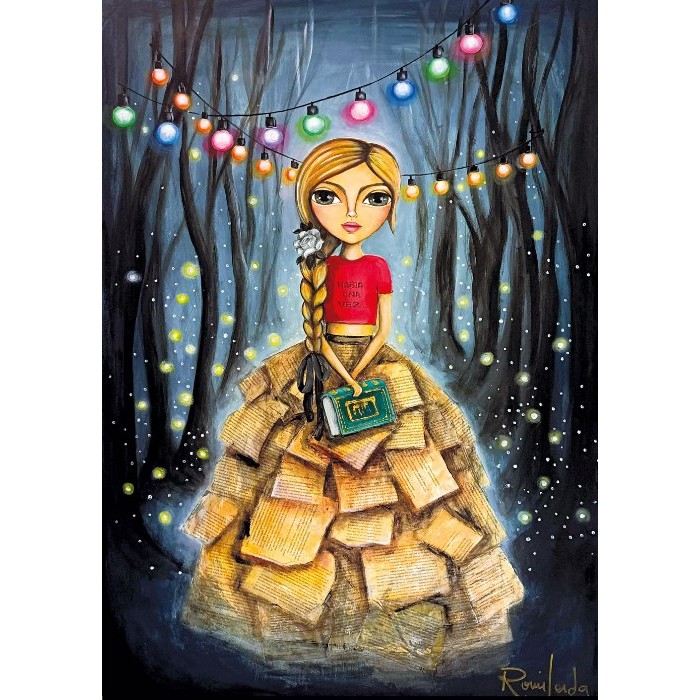 Puzzle Djevojka knjiški moljac