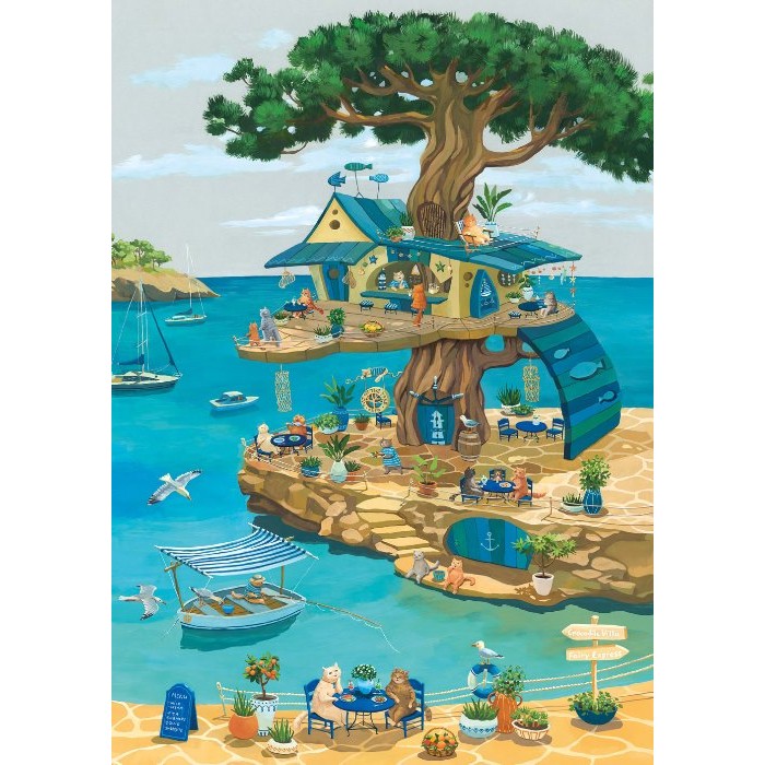 Puzzle Mačke na drvetu