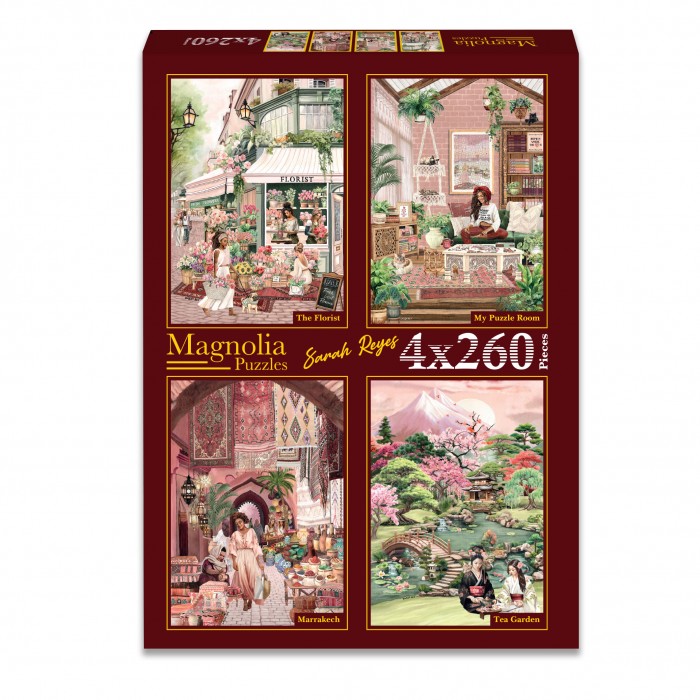 4 puzzle - Sarah Reyes - The Florist - My Puzzle Room - Marrakech - Tea Garden