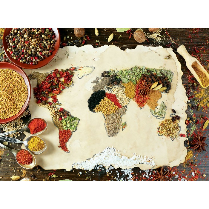 Puzzle Herbal World Map