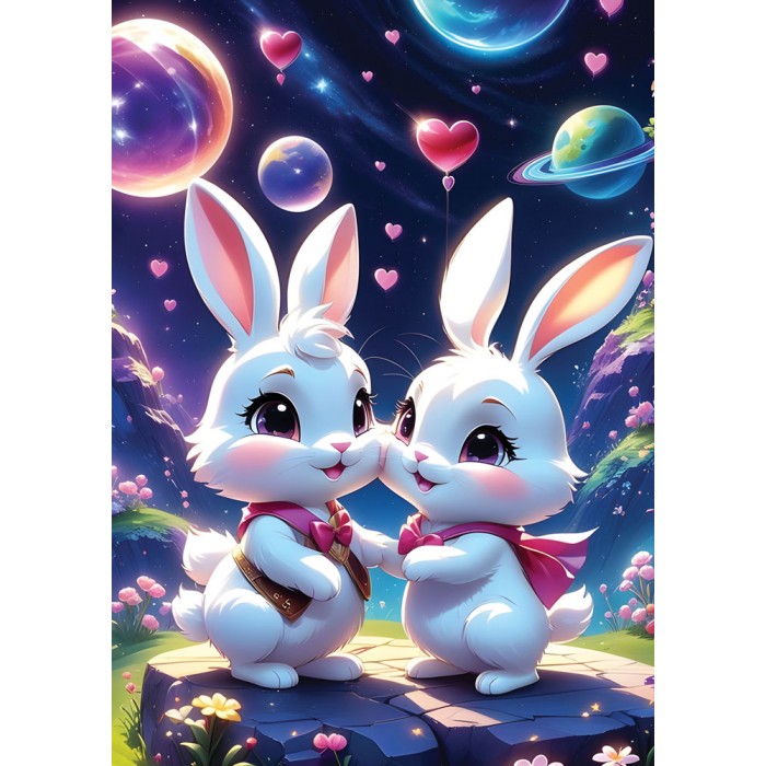 Puzzle Bunnies in Love