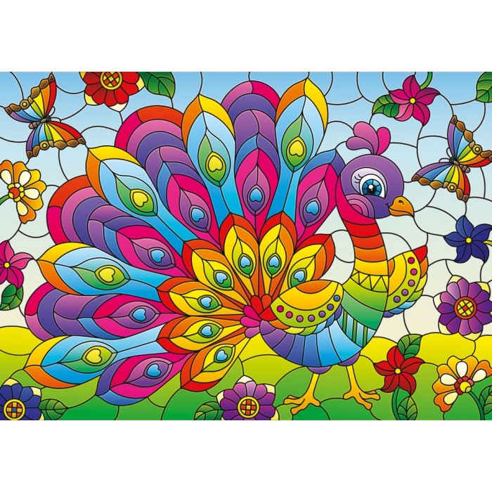 Puzzle Peacock