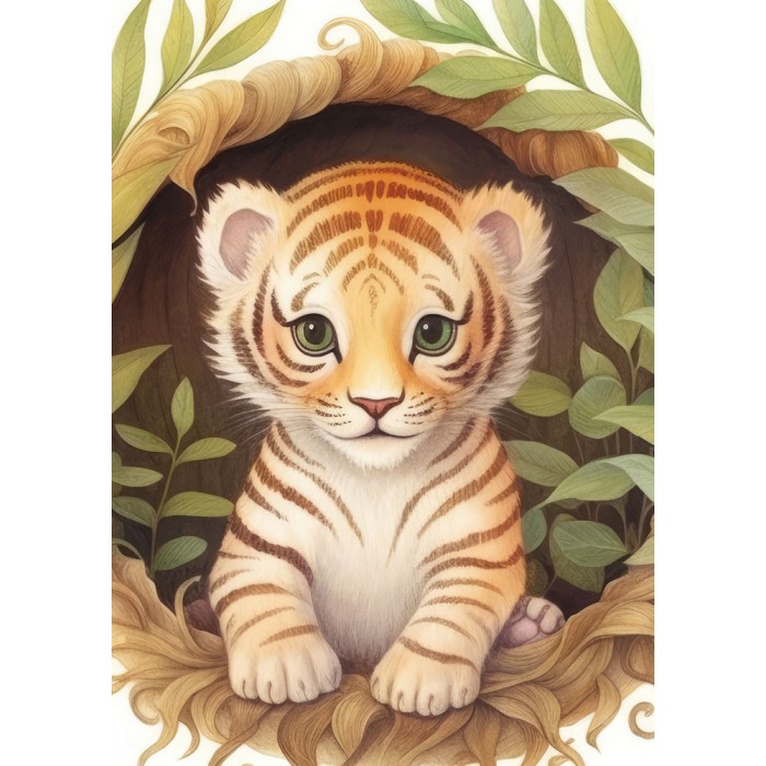 Puzzle Cute Tiger