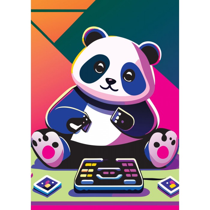 Puzzle Happy Panda