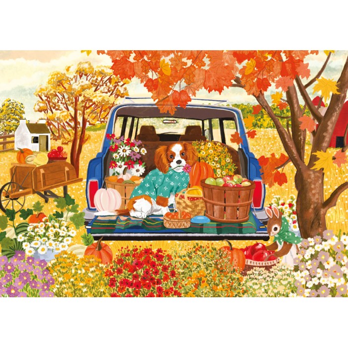 Puzzle Pas u autu