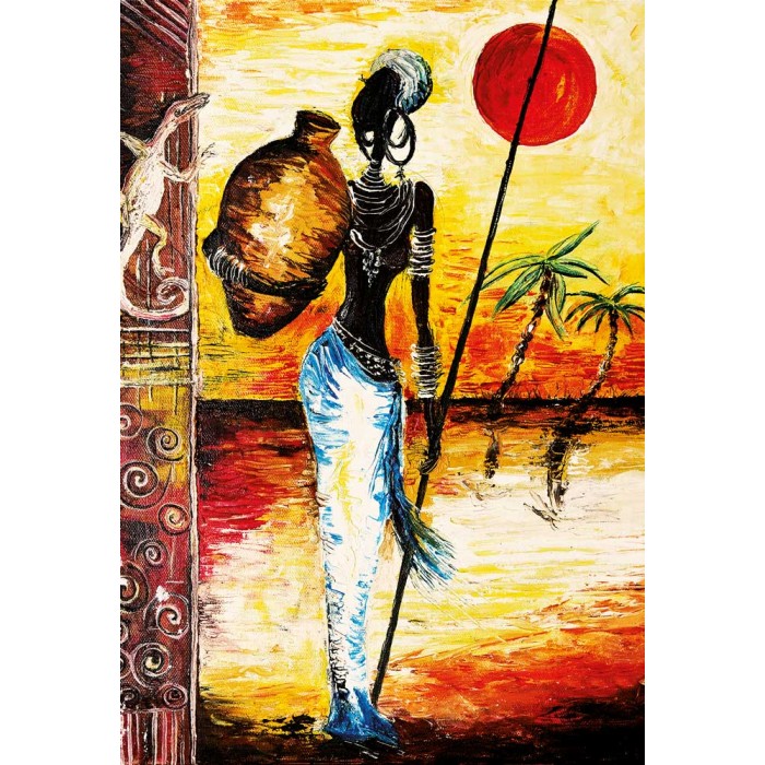 Puzzle African Woman