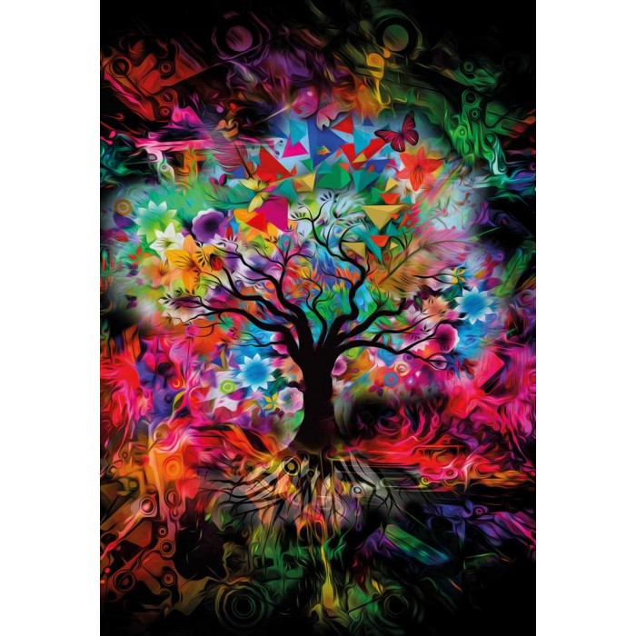 Puzzle Colorful Tree