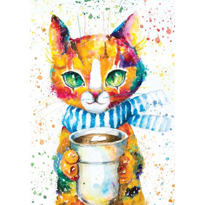 Puzzle Colorful Cat