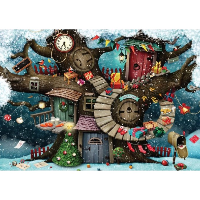 Puzzle Christmas in the Forest