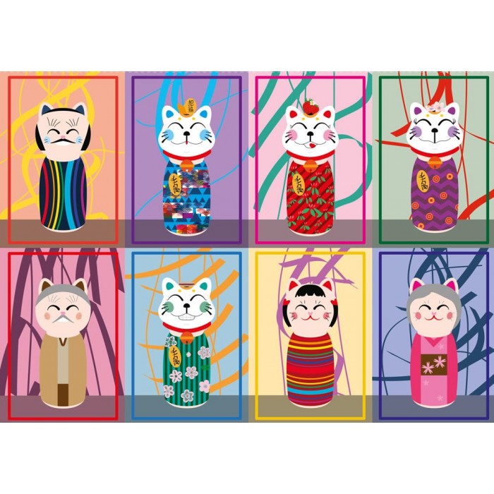 Puzzle Maneki Kokeshi