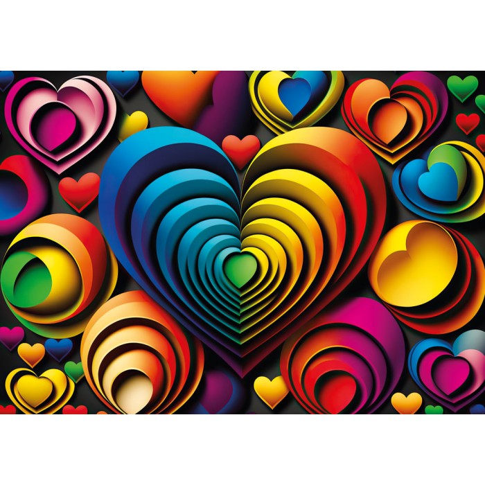 Puzzle Colorful Heart
