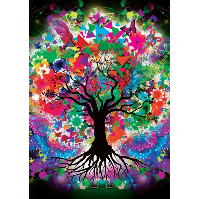 Puzzle Colorful Tree