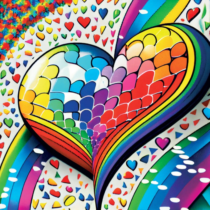 Puzzle Mosaic Heart