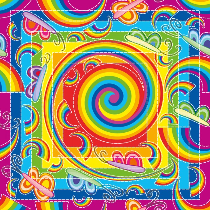 Puzzle Rainbow & Butterflies