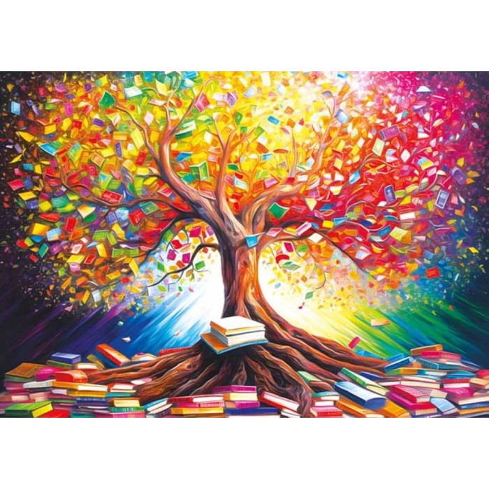 Puzzle Tree of Books