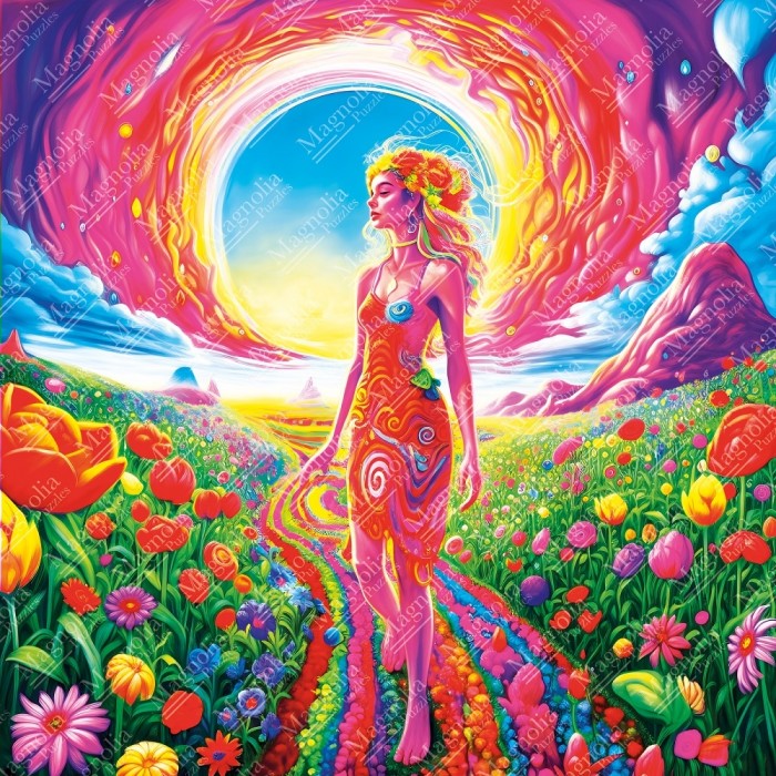 Puzzle Flower Path