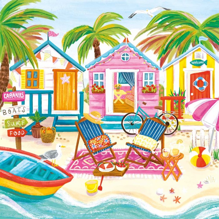 Puzzle Beach Huts