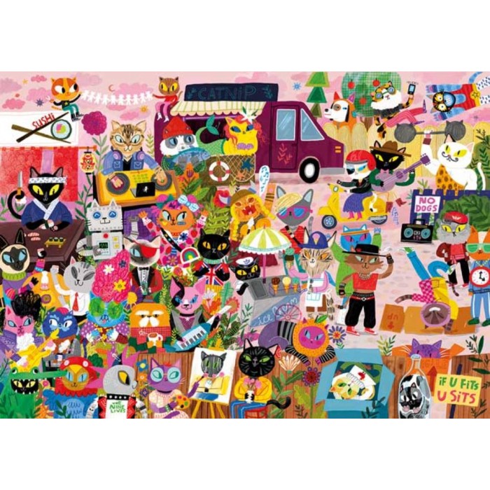 Puzzle Čopor mačaka