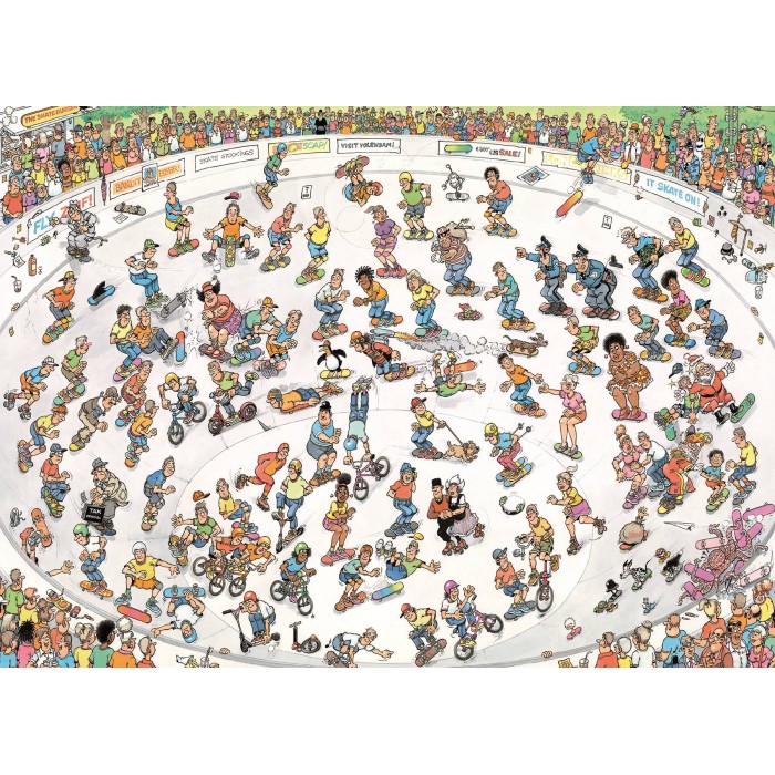 Puzzle Jan van Haasteren - Skejtanje u bowlu