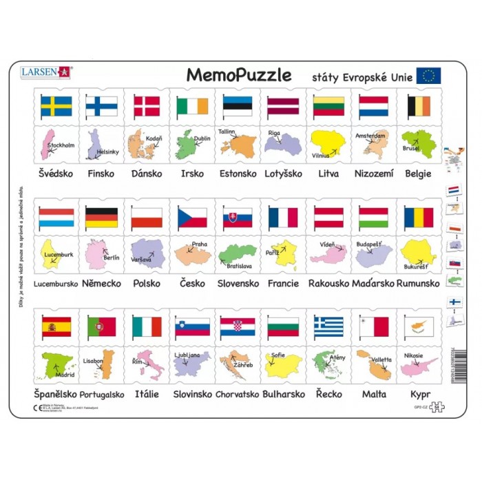 Puzzle s okvirom - MemoPuzzle (na češkom)