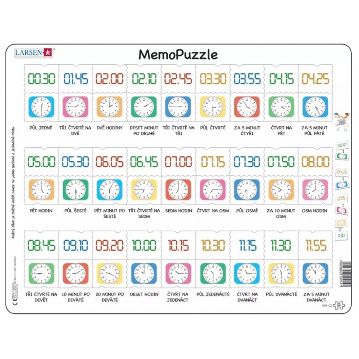 Puzzle s okvirom - MemoPuzzle (na češkom)
