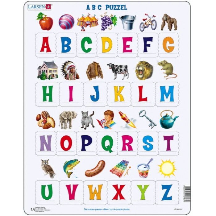 Puzzle s okvirom - ABC Puzzel (na nizozemskom)