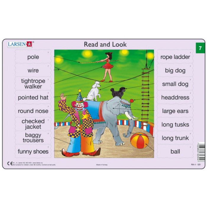 Puzzle s okvirom - Read and Look 07-08 (na engleskom)