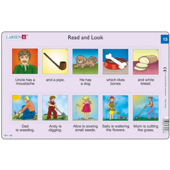 Puzzle s okvirom - Read and Look 13-14 (na engleskom)