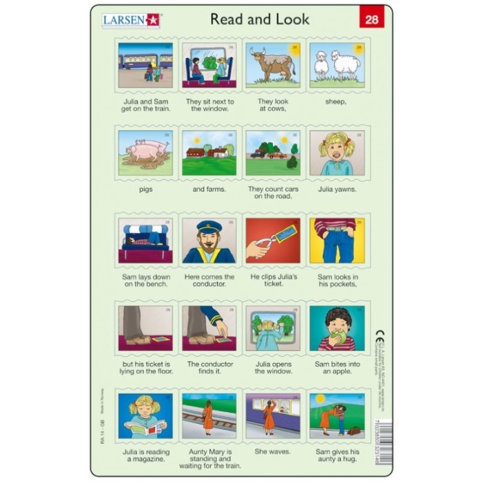 Puzzle s okvirom - Read and Look 27-28 (na engleskom)